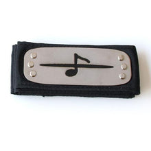 Load image into Gallery viewer, Anime Naruto Kakashi Sasuke Hidden Leaf Village Headband Konoha Cosplay Armband Headwear